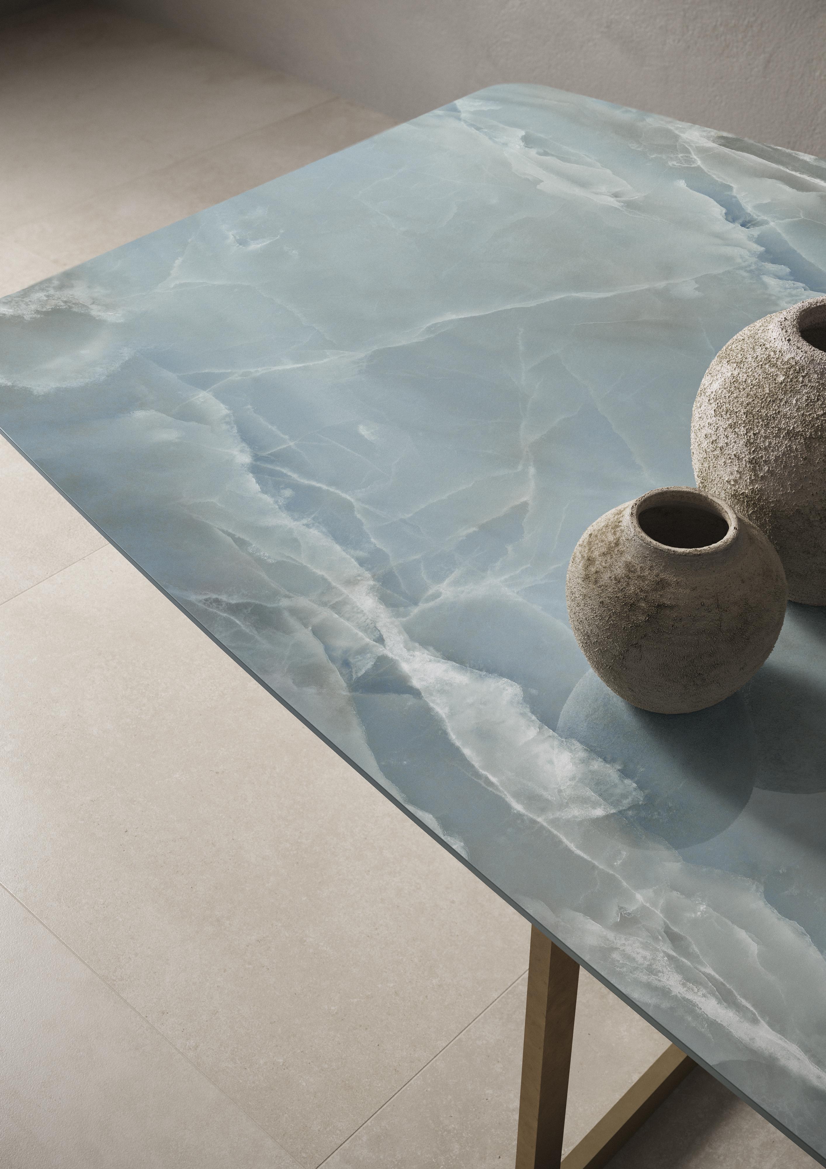 Creyente Pierregina Lucirveil 2箱4個 Clementine End Table Textured Sandy Grey Four Hands