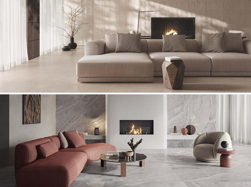 How to tile a fireplace in porcelain stoneware | Casalgrande Padana
