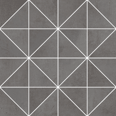 Fusion Mosaico Triangoli Graphite | Casalgrande Padana