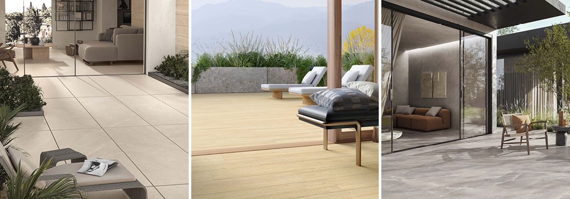 Dreaming of seamless indoor and outdoor flooring? We’ll show you how to achieve it with porcelain stoneware tiles