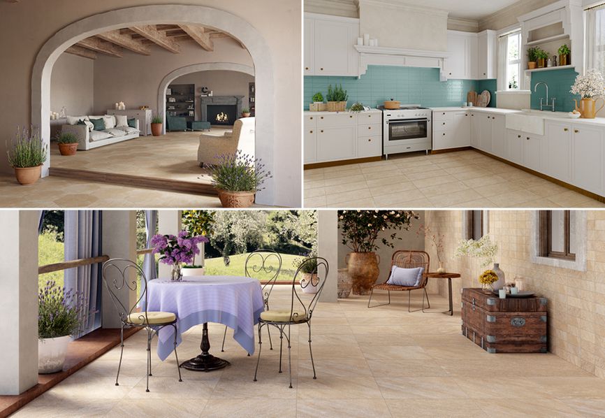 How to create a Provençal-style décor look with porcelain stoneware
