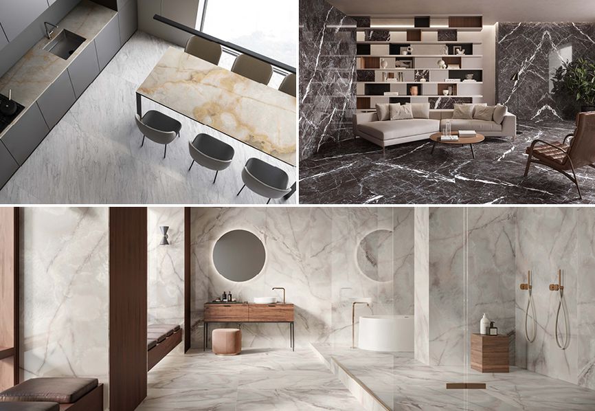 Marmoker and Onici by Casalgrande Padana: new colours for porcelain stoneware