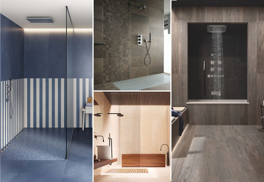 How to tile a shower with porcelain stoneware