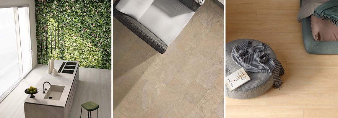 How to create a natural style home with porcelain stoneware tiles