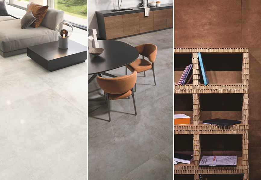 Metal-effect stoneware: Casalgrande Padana tiles with a contemporary allure