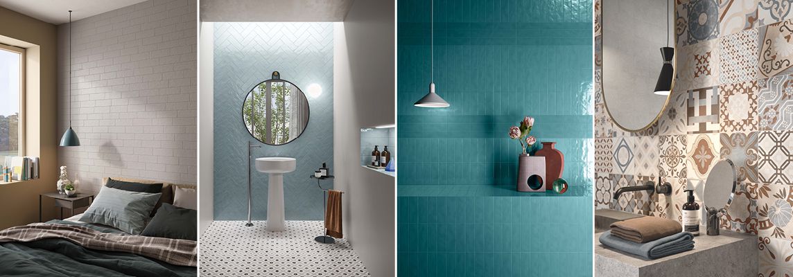 Small stoneware tiles for original, sophisticated spaces