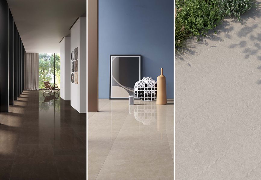 Timeless porcelain stoneware tiles: a modern classic