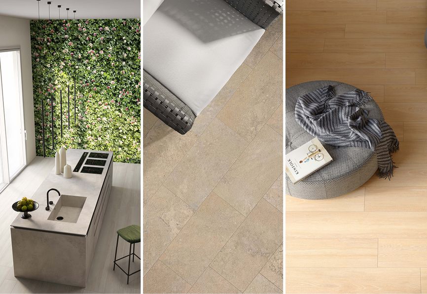 How to create a natural style home with porcelain stoneware tiles