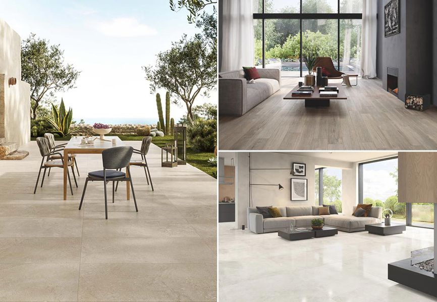 How to choose the right surfaces for porcelain stoneware flooring and coverings