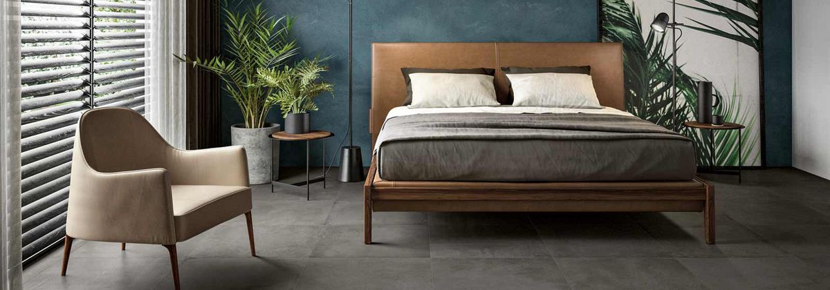 Cement-effect porcelain stoneware with bold, modern appeal Cement-effect porcelain stoneware with bold, modern appeal
